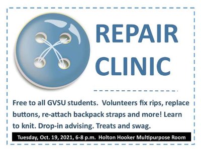 FREE Repair Services at the Repair Clinic!